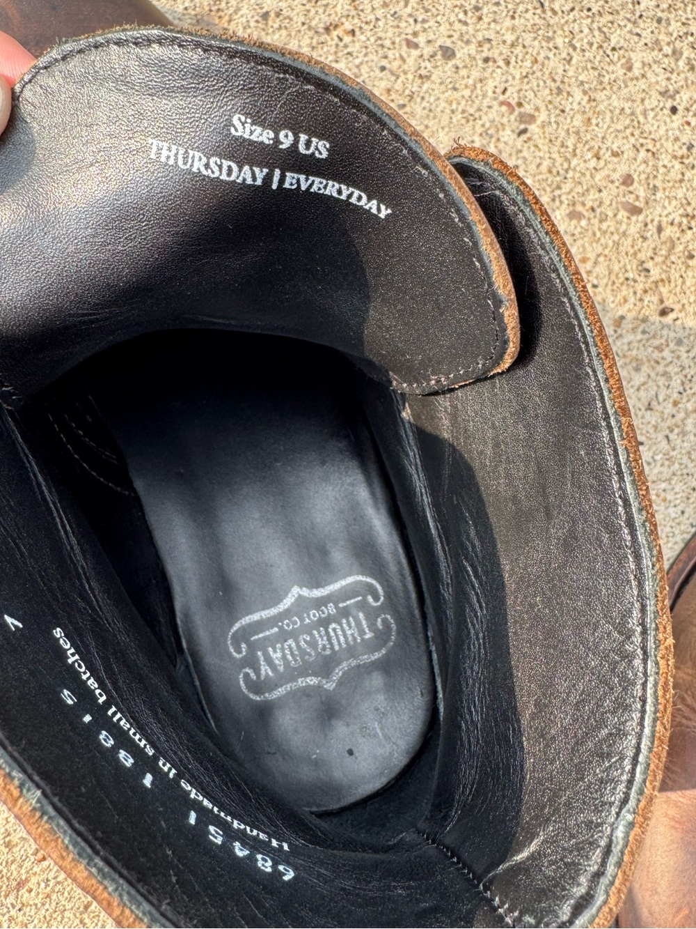 Thursday Boot Company Men’s Everyday Boot - Size 9 - Picture 10 of 16